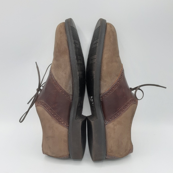 Allen Edmonds Oxford Saddle Leather Suede Lace Up Shoes.